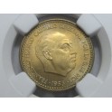 1953 * 54 - MS66 - 1 PESETA - ESTADO ESPA&Ntilde;OL