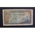 1940- ALCAZAR SEGOVIA-SERIE A - 5 PESETAS - MADRID 