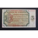 1938- BURGOS - SERIE B -5 PESETAS -  BILLETE