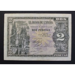 1938- 30 ABRIL -SERIE I - 2 PESETAS - BURGOS