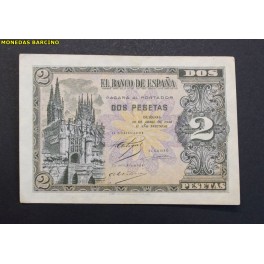 1938- 30 ABRIL - SERIE F - 2 PESETAS - BURGOS