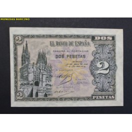 1938- 30 ABRIL - SERIE D - 2 PESETAS - BURGOS