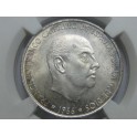 1966 - 69 CURVO - MS 62 - 100 PESETAS - FRANCO
