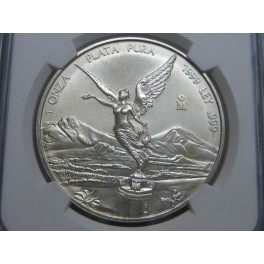 1999 - MS 65 - ONZA - SILVER LIBERTAD - MEXICO