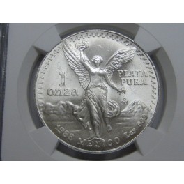 1988 - MS 66 - ONZA - SILVER LIBERTAD - MEXICO