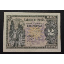 1938- 30 ABRIL - SERIE D - 2 PESETAS - BURGOS