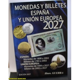 2027- MONEDAS -BILLETES- ESPA&Ntilde;A -EUROPA- LIBRO