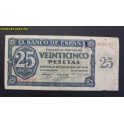 1936 - BURGOS - SERIE C - BANCO ESPA&Ntilde;A-25 PESETAS
