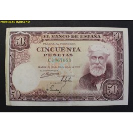 1951- RUSI&Ntilde;OL - SERIE C - 50 PESETAS - MADRID