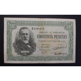 1940- PELAYO - SERIE E - 50 PESETAS - MADRID 