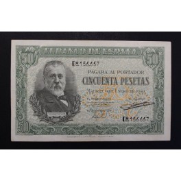 1940- PELAYO - SERIE D - 50 PESETAS - MADRID 