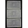 1940- PELAYO - SERIE A - 50 PESETAS - 3 BILLETES