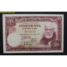 1951- RUSI&Ntilde;OL - SERIE A - 50 PESETAS - MADRID