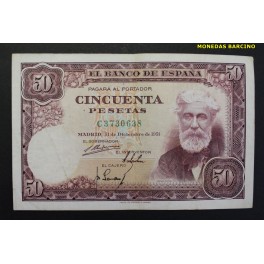 1951- RUSI&Ntilde;OL - SERIE C - 50 PESETAS - MADRID