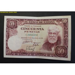 1951- RUSI&Ntilde;OL - SERIE C - 50 PESETAS - MADRID