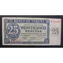 1936- BURGOS -SERIE A - 25 PESETAS- BANCO ESPA&Ntilde;A