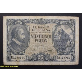 1940- HERRERA -SERIE B -25 PESETAS- BANCO ESPA&Ntilde;A 