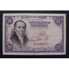 1946- ESTRADA -SERIE E -25 PESETAS- BANCO ESPA&Ntilde;A 