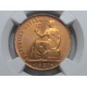 1937 - MS 65 RD - 2&ordf; REPUBLICA - 50 CENTIMOS