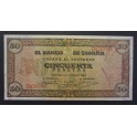 1938- BURGOS -SERIE D - 50 PESETAS - BILLETE