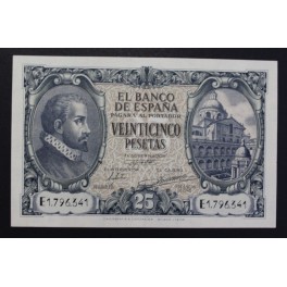 1940- HERRERA -SERIE E -25 PESETAS- BANCO ESPA&Ntilde;A 