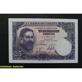 1954- ALBENIZ - SERIE I - 25 PESETAS - MADRID