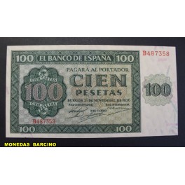 1936- BURGOS - SERIE B - 100 PESETAS - ESPA&Ntilde;A  