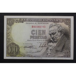 1946- GOYA -SERIE B -100 PESETAS- BANCO ESPA&Ntilde;A  