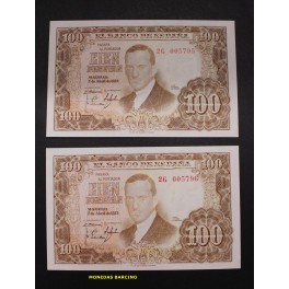 1953- ROMERO DE TORRES -SERIE 2G - 100 PESETAS