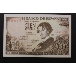 1965- BECQUER - SERIE A - 100 PESETAS - MADRID 
