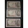 1970- FALLA -SERIE 6X - 100  PESETAS - MADRID - 3 BILLETES