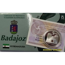 2011- BADAJOZ - 5 EURO -ESPA&Ntilde;A - PUERTA PALMAS