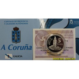 2011- A CORU&Ntilde;A - 5 EURO - GALICIA - ESPA&Ntilde;A