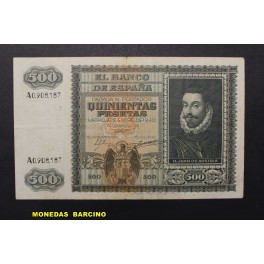 1940- AUSTRIA -SERIE A -500 PESETAS- BANCO ESPA&Ntilde;A -