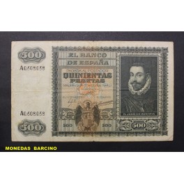 1940- AUSTRIA - SERIE A - 500 PESETAS - MADRID