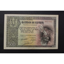 1940- CONDE ORGAZ - SIN SERIE - 500 PESETAS 
