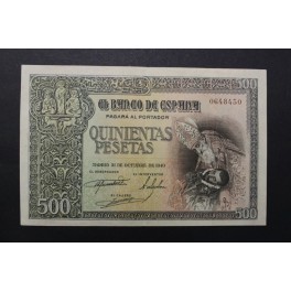 1940- CONDE ORGAZ -SIN SERIE -500 PESETAS- MADRID