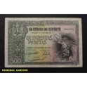 1940- CONDE ORGAZ - SIN SERIE - 500 PESETAS 