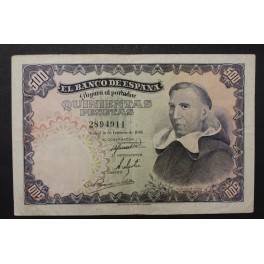 1946- VITORIA - SIN SERIE - 500 PESETAS - MADRID