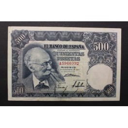 1951- BENLLIURE -SERIE A - 500 PESETAS- MADRID