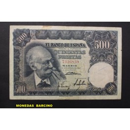 1951- BENLLIURE -SIN SERIE - 500 PESETAS- MADRID