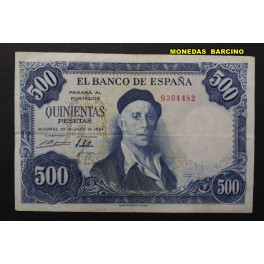 1954- ZULOAGA - SIN SERIE - 500 PESETAS - MADRID