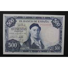 1954- ZULOAGA - SERIE P -500 PESETAS - MADRID