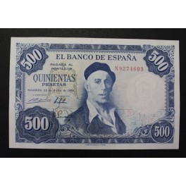 1954- ZULOAGA - SERIE N - 500 PESETAS - MADRID