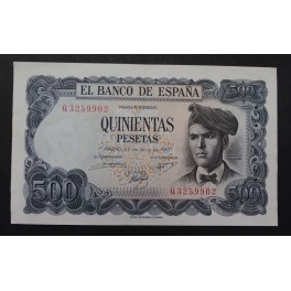 1971- VERDAGUER -SERIE Q - 500 PESETAS -MADRID