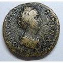 FAUSTINA - SESTERCIO - ROMAN COIN