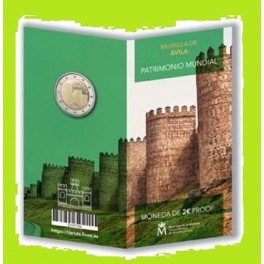 2019-MURALLA  AVILA -PROOF - 2 EUROS - ESPA&Ntilde;A 