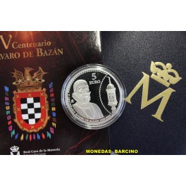 2026- ALVARO DE BAZAN - 5 EUROS - ESPA&Ntilde;A -PLATA