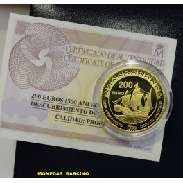 2013- PACIFICO -200 EUROS -ORO - ESPA&Ntilde;A 