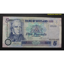 2002- ESCOCIA - 5 LIBRAS - WALTER - SCOTLAND